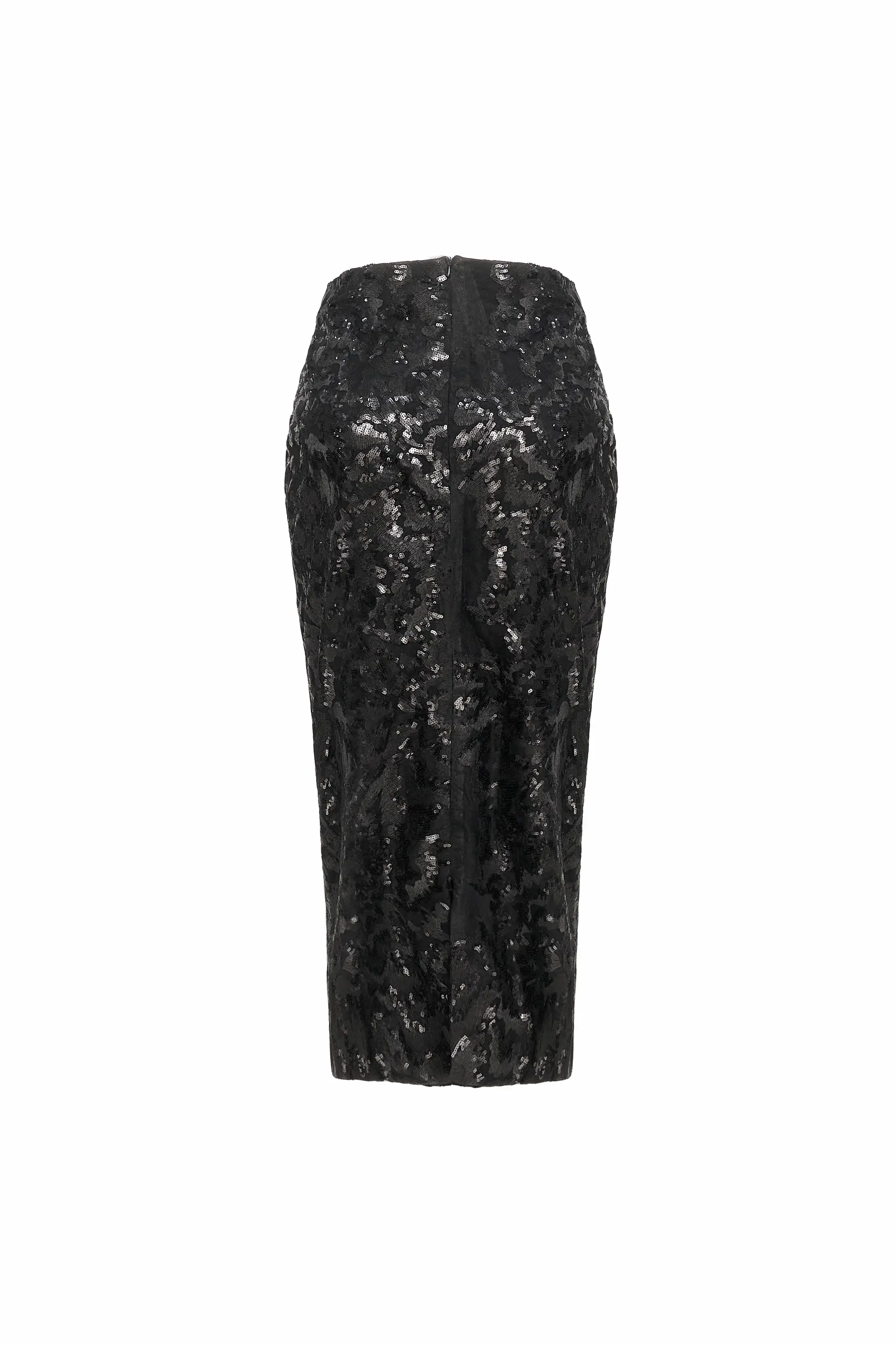 Black Sequin Skirt